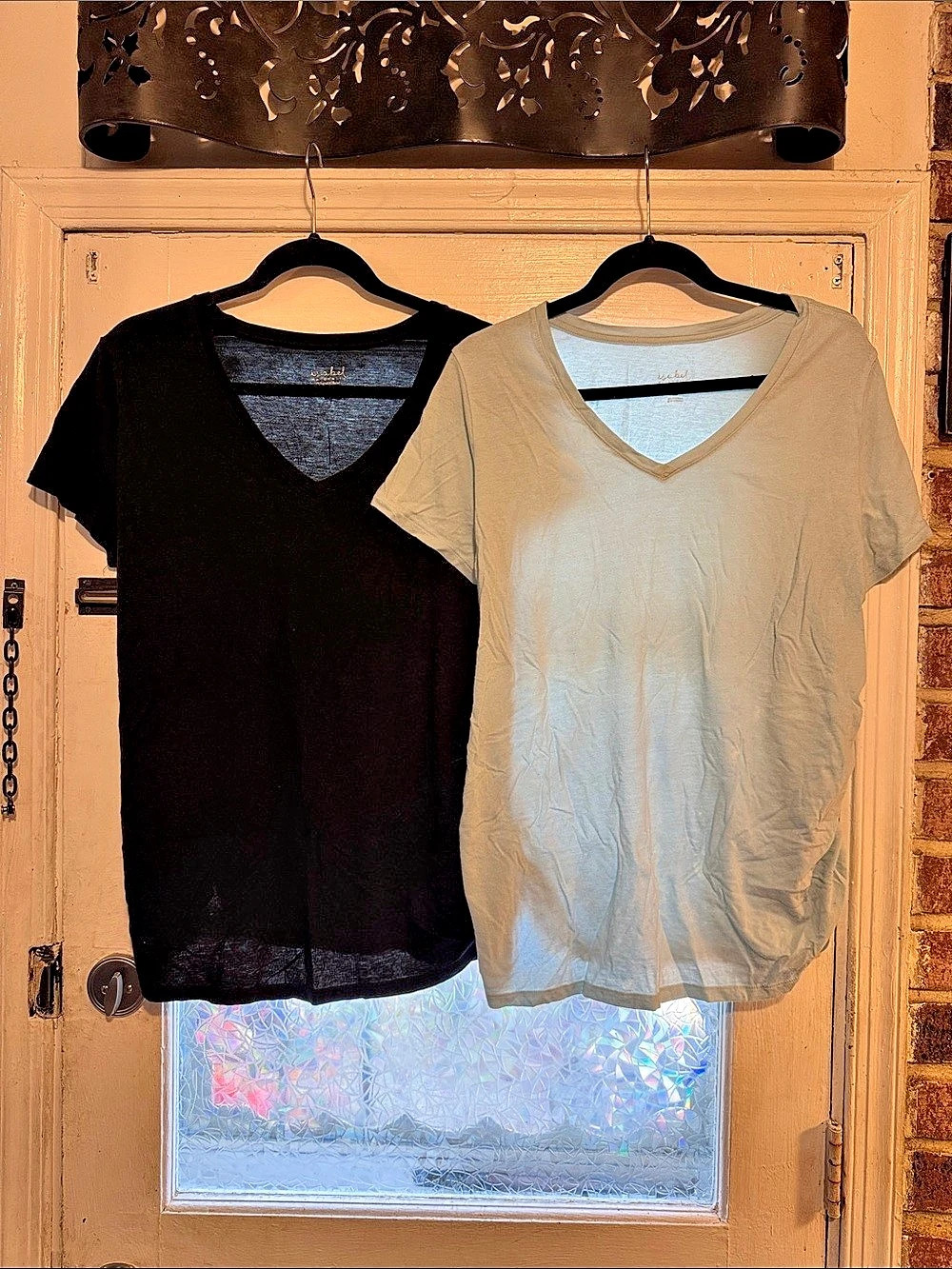Isabel Maternity V-Neck Tee V-Neck Tees Size XL Cotton Modal
